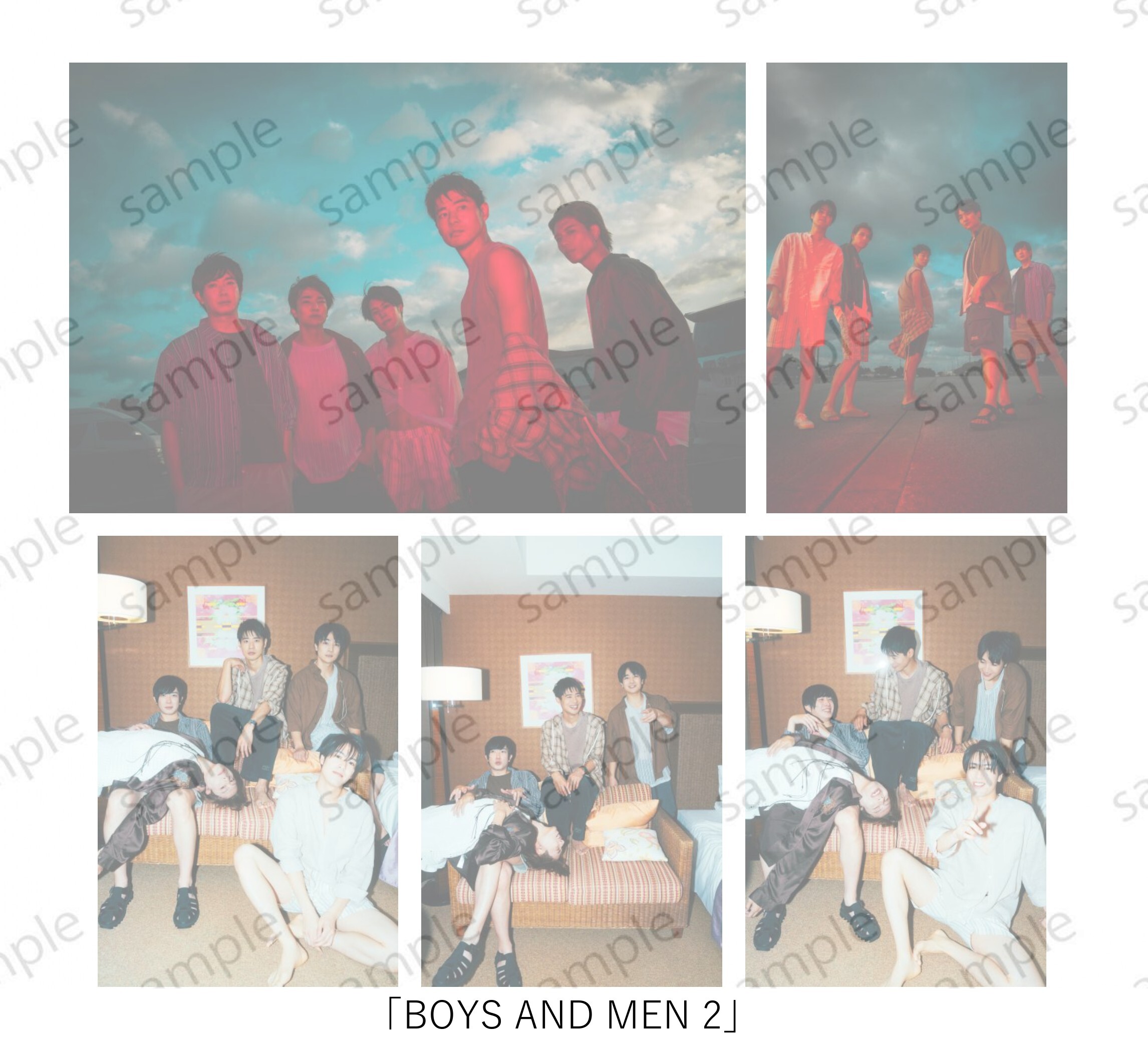 受注販売 平松賢人作品展『BOYSANDMEN~相変わらずの5人、相変わらずの明日~』展示作品+アザーカット「BOYS AND MEN 2」