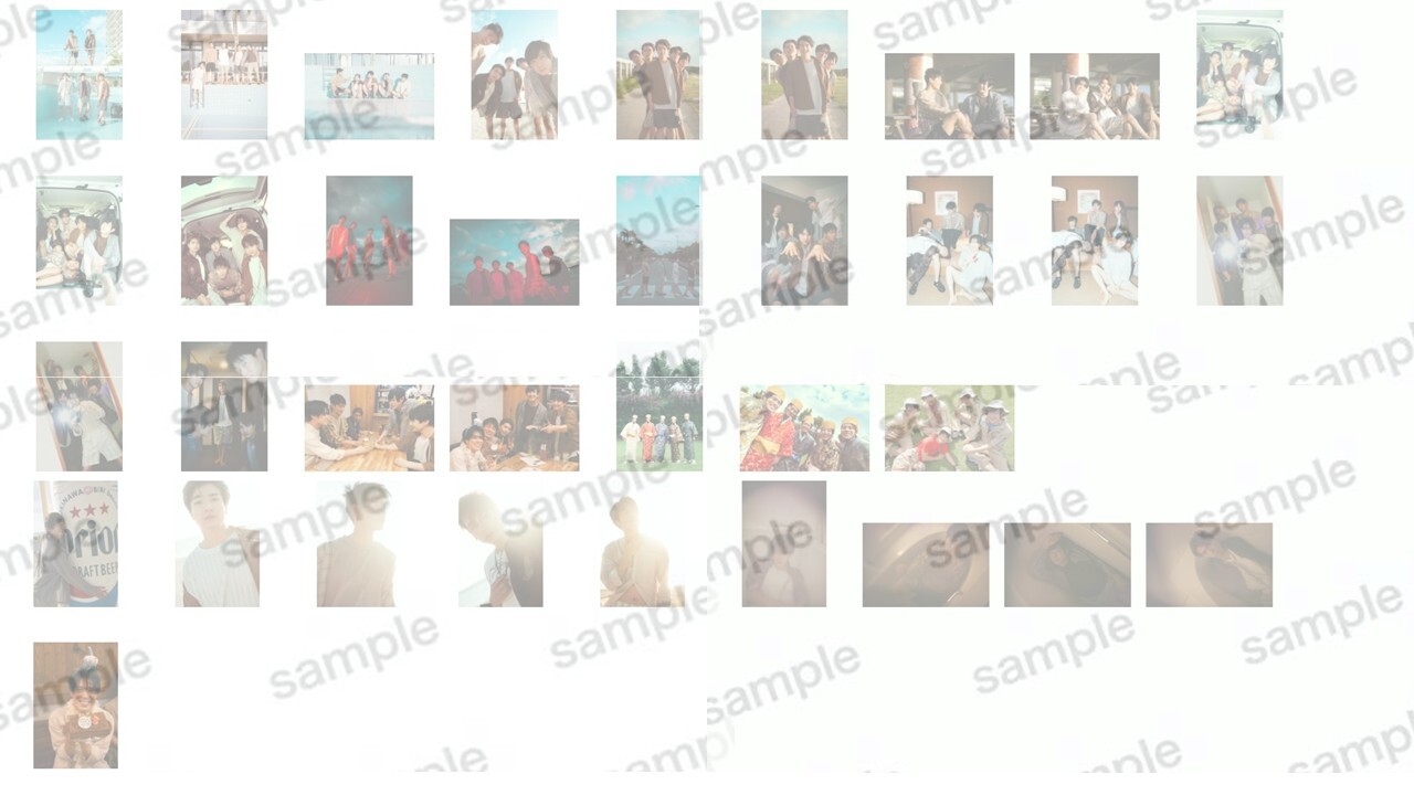 受注販売 平松賢人作品展『BOYSANDMEN~相変わらずの5人、相変わらずの明日~』展示作品+アザーカットランダム3枚組ハーフサイズ（フチあり）